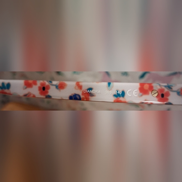 EUC Kate Spade Diandra Tortoise Cat Eye & Floral Reading Glasses Vision Frames - Picture 8 of 8